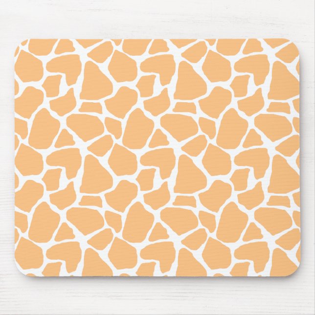 Alfombrilla De Ratón Estampado de girafa anaranjado Mousepad (Frente)