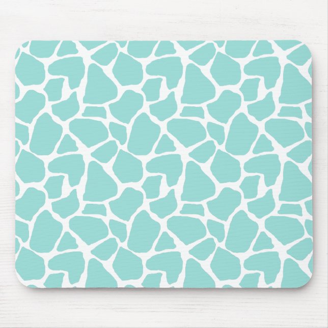 Alfombrilla De Ratón Estampado de girafa verde azulado Mousepad (Frente)