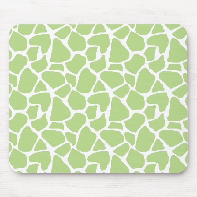 Alfombrilla De Ratón Estampado de girafa verde Mousepad (Frente)