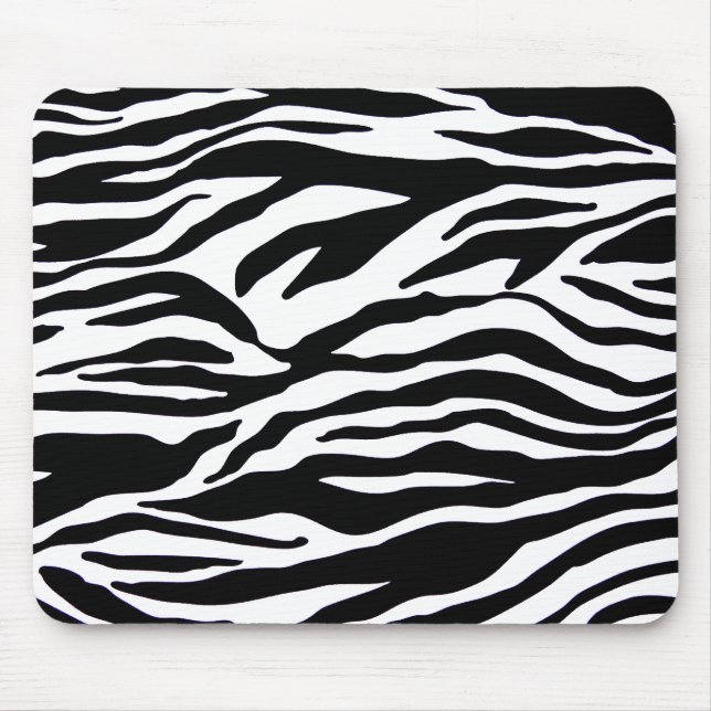 Alfombrilla De Ratón Estampado de zebra (Frente)