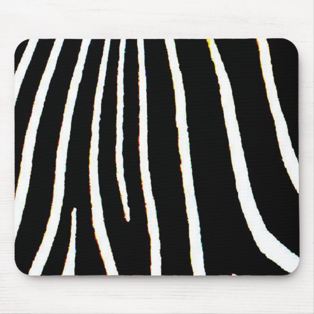 Alfombrilla De Ratón Estampado de zebra (Frente)