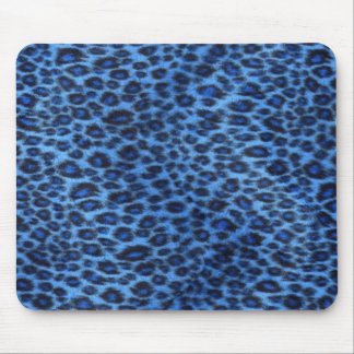 Alfombrilla De Ratón Estampado leopardo azul Mousepad