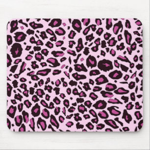 Alfombrilla De Ratón Estampado leopardo rosado