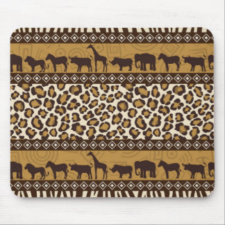 Alfombrilla De Ratón Estampado leopardo y animales africanos