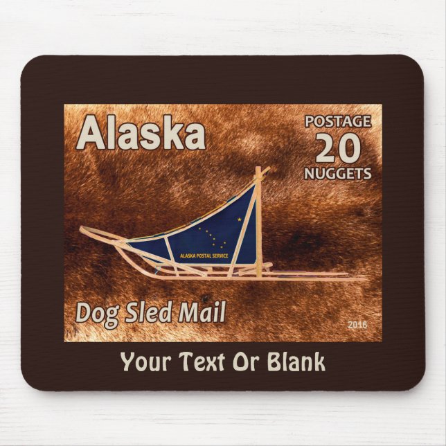Alfombrilla De Ratón Estampilla de correo de alaska (Frente)