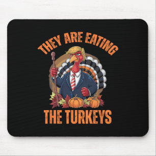 Alfombrilla De Ratón Están comiendo el divertido día de gracias de Trum