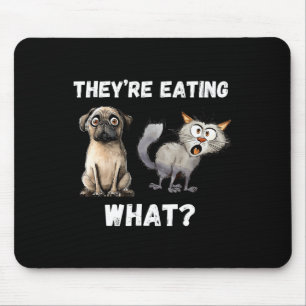 Alfombrilla De Ratón Están Comiendo Los Perros Están Comiendo Los Gatos