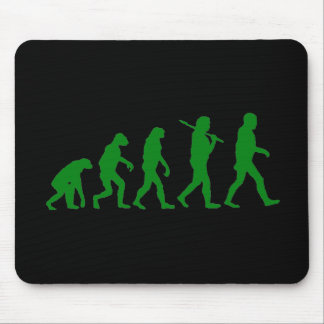 Alfombrilla De Ratón Estándar de la evolución - verde