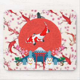 Alfombrilla De Ratón Estanque de Koi