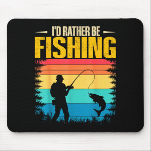 Alfombrilla De Ratón Estar pescando divertido gráfico de pesca para hom