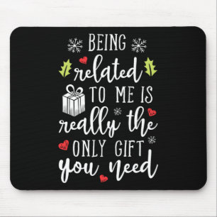 Alfombrilla De Ratón Estar Relacionado A Mí Navidades Graciosos Familia