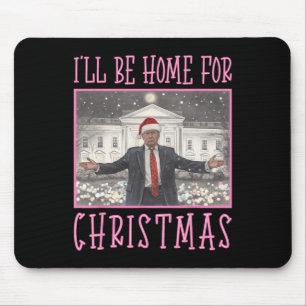 Alfombrilla De Ratón Estaré en casa para los Navidades.
