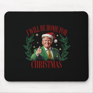 Alfombrilla De Ratón Estaré en casa para Navidades Navidad Santa Pajama