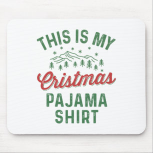 Alfombrilla De Ratón Estas Son Mis Navidades Pajama Funny Hombres Mujer