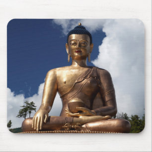 Alfombrilla De Ratón Estatua de Buda sentado