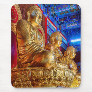 Alfombrilla De Ratón Estatua de imagen de Buda chino tailandés