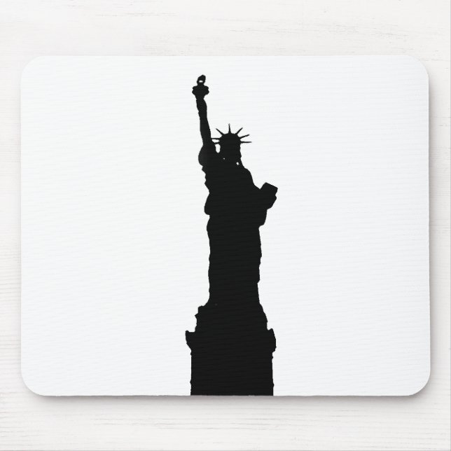 Alfombrilla De Ratón Estatua de la Libertad de Silhouette (Frente)