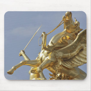 Alfombrilla De Ratón estatua de Pegaso en el puente Pont Alexander III
