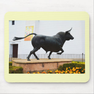 Alfombrilla De Ratón Estatua de un toro