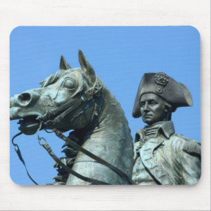 Alfombrilla De Ratón estatua del general George en Washington, DC