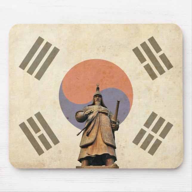 Alfombrilla De Ratón Estatua Mousepad de la espinilla de almirante Yi (Frente)