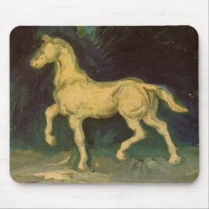 Alfombrilla De Ratón Estatuilla de yeso de un caballo de Vincent van Go