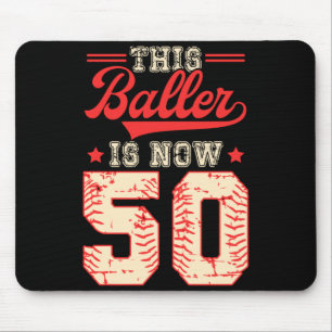 Alfombrilla De Ratón Este Baloncestista Cumple 50 Jonrones de Beisbol c