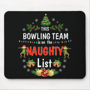 Alfombrilla De Ratón Este equipo de bolos en Navidades graciosos de la 