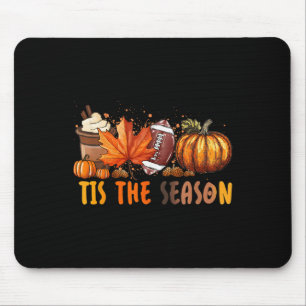 Alfombrilla De Ratón Este Es El Café De La Calabaza De Fútbol De Otoño 