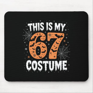 Alfombrilla De Ratón Este Es Mi 67 Disfraz Perezoso Brainrot Meme 67 Di