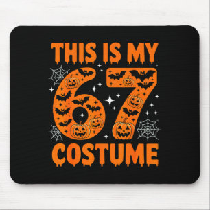 Alfombrilla De Ratón Este Es Mi Disfraz 67 6 7 Meme Gen Alpha Halloween