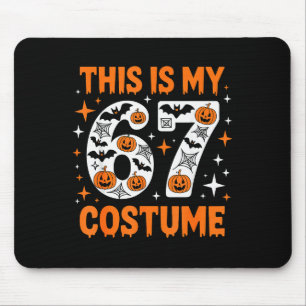 Alfombrilla De Ratón Este Es Mi Disfraz 67 6 7 Meme Gen Alpha Halloween