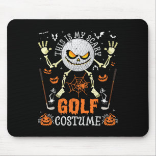 Alfombrilla De Ratón Este es mi disfraz de golf aterrador Esqueleto de