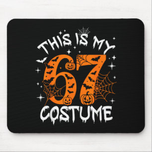 Alfombrilla De Ratón Este es mi disfraz de Halloween 67 número 6 7 meme