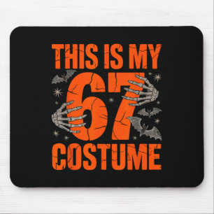 Alfombrilla De Ratón Este es mi disfraz de Halloween 67 número 6 7 Meme