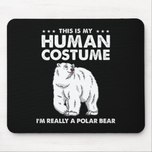 Alfombrilla De Ratón Este es mi disfraz humano. Soy un oso polar.