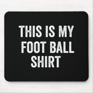 Alfombrilla De Ratón Este es mi fútbol divertido para los aficionados
