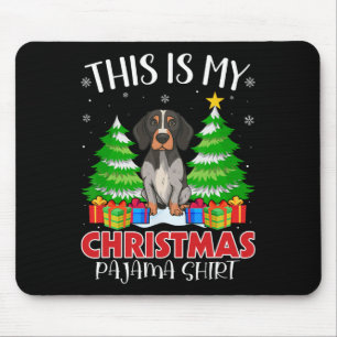 Alfombrilla De Ratón Este Es Mi Navidad Pajama English Pointer Dog Xm