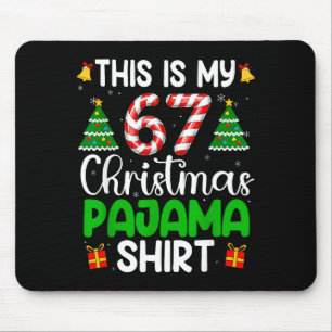 Alfombrilla De Ratón Este es mi pijama de Navidad 67 divertido meme sei