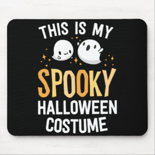 Alfombrilla De Ratón Este es un disfraz de Halloween espeluznante Kawai