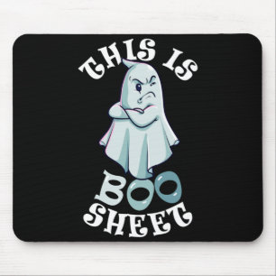 Alfombrilla De Ratón Este Es Un Disfraz Retro De Fantasma De Hoja Boo D
