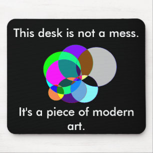 Alfombrilla De Ratón Este escritorio es mousepad del arte moderno