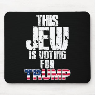 Alfombrilla De Ratón Este judío vota por Trump votante republicano judí