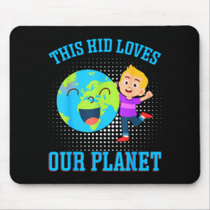 Alfombrilla De Ratón Este Niño Ama Nuestro Planeta _1 