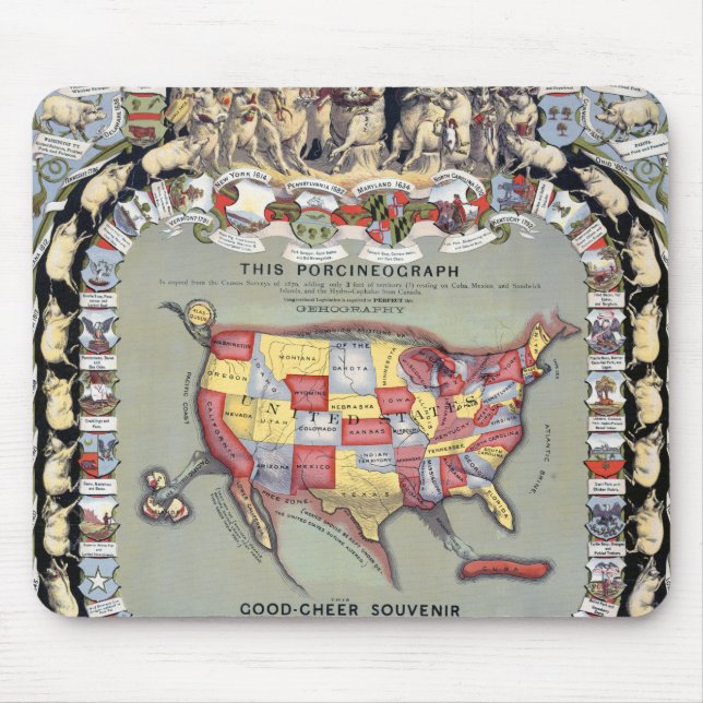 Alfombrilla De Ratón ESTE PORCINEOGRAPH, c1876 (Frente)