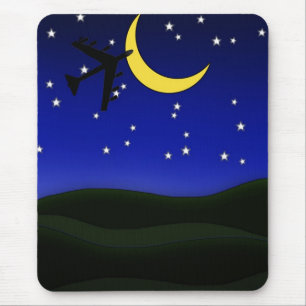 Alfombrilla De Ratón este vuelo esta noche mousepad