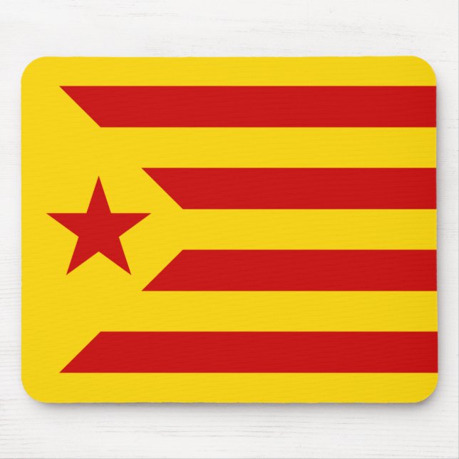 Alfombrilla De Ratón Estelada Roja - Bandera independentista Catalana (Frente)