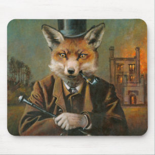 Alfombrilla De Ratón Estera apuesta del ratón del Fox del Victorian del