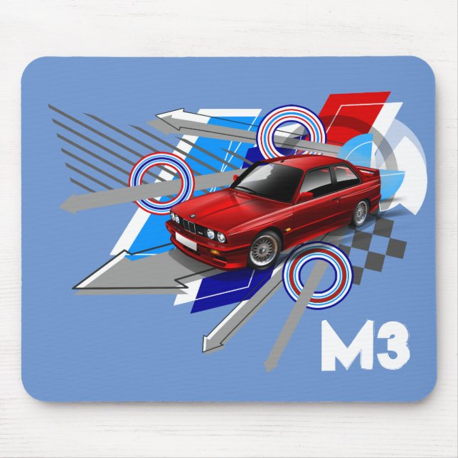 Alfombrilla De Ratón Estera del ratón de Beemer E30 M3 (Frente)