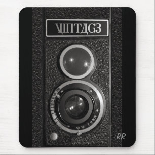 Alfombrilla De Ratón Estera del ratón de la lente de cámara del vinta